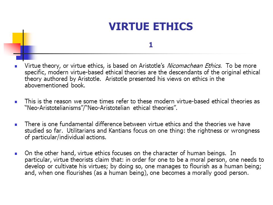 Aristotelian ethics